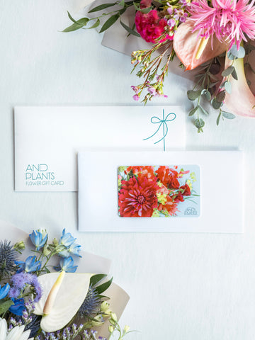 【フラワーギフトカード】AND FLOWER Gift card Light