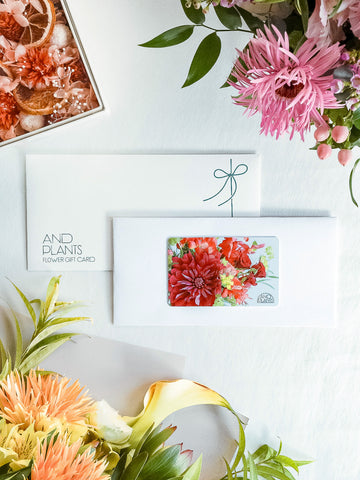 【フラワーギフトカード】AND FLOWER Gift card Medium