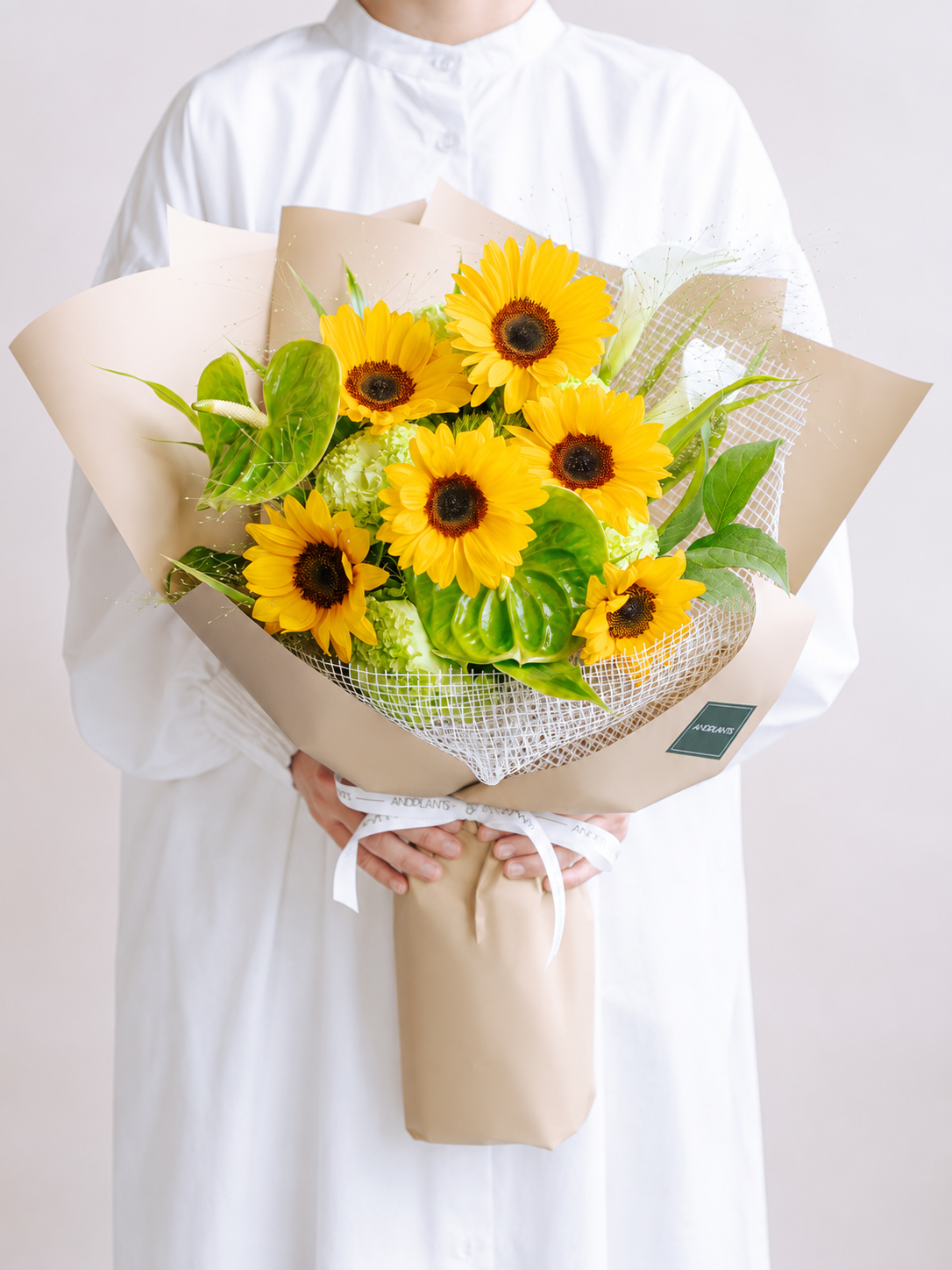 【7月の誕生花】ひまわりの爽やかな花束 L