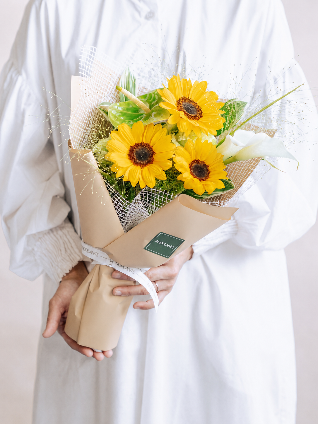 【7月の誕生花】ひまわりの爽やかな花束 M